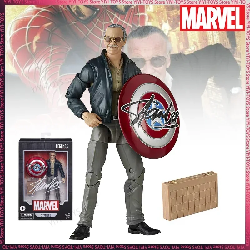 In Stock Marvel Legends Stan Lee Cartoon Action Figure 6 Inch Scale Collectible Model Toy Surprise Gift