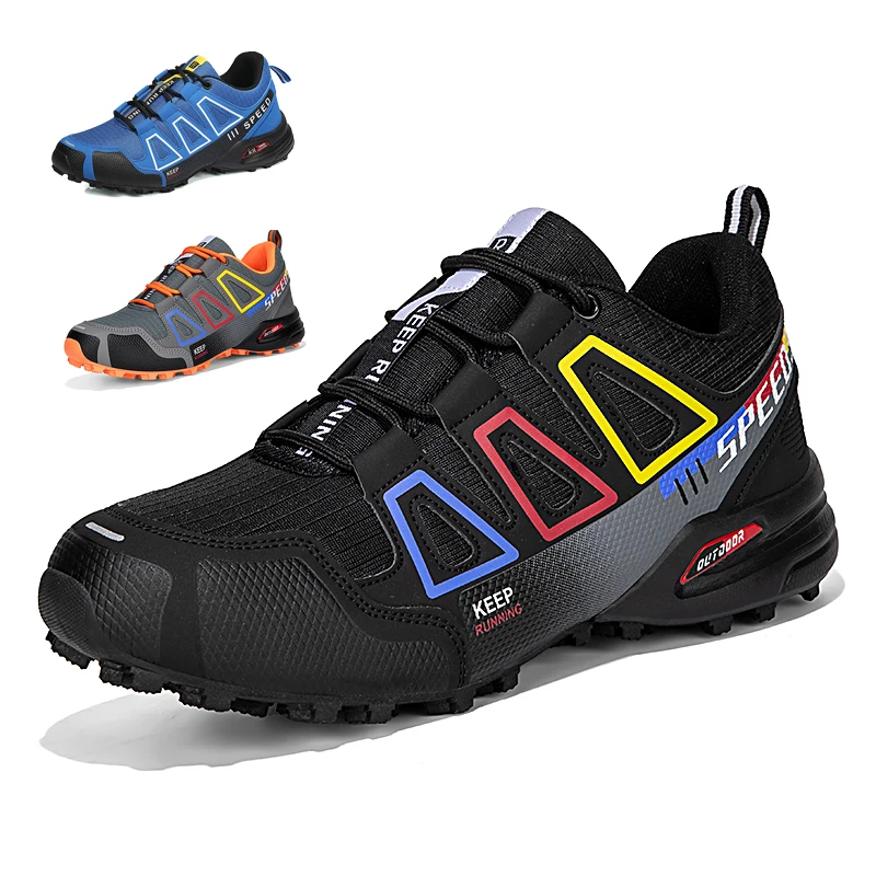 

Men's Hiking Shoes Waterproof Outdoor Trekking Sneakers Mountain Climbing Shoes Walking Travel Sports Shoes Bicycle Shoes Male