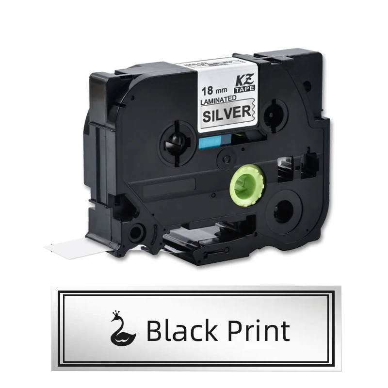 1PCS Compatible Brother TZE-941 tz-941 tze941 18mm black on silver label tape for PT-E300 PTD600 PT-E550W PT-P710BT PT-P750W