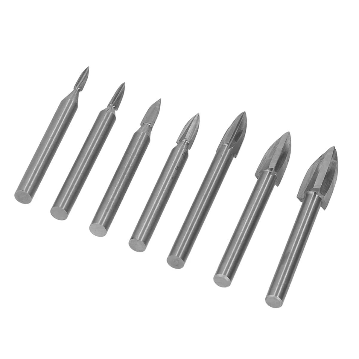 ABNJ 7Pcs 조각 드릴 비트 6mm 생크 목공용 고속 강철 조각 도구