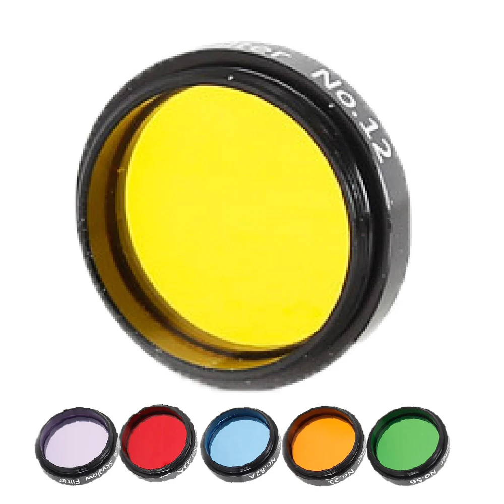 1pc Six Colour Filter 1.25in/31.7mm Light Pollution For Nebula High Transmittance Reduces Light Irritation Moon Filter Lens