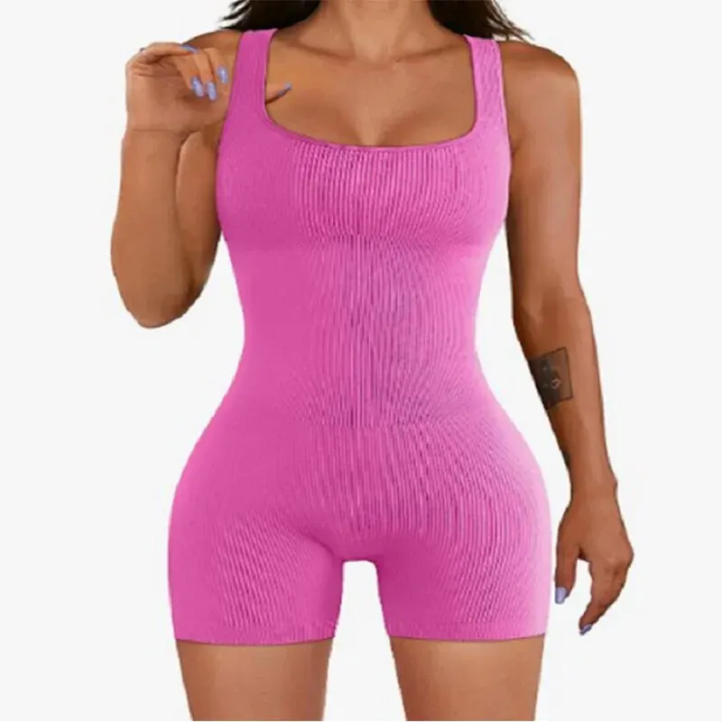 Abbigliamento da Yoga corto di un pezzo senza cuciture abbigliamento sportivo palestra da donna Push Up abbigliamento da allenamento Fitness tuta sportiva Yoga Sui