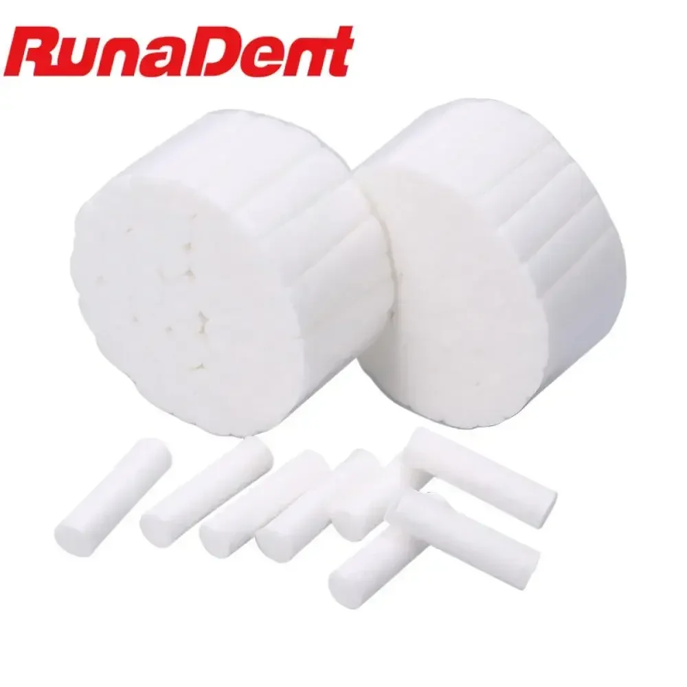

200pcs Dental Medical Surgical Cotton Rolls Tooth Gem Disposable High-purity Cotton Roll Dentistry Materials