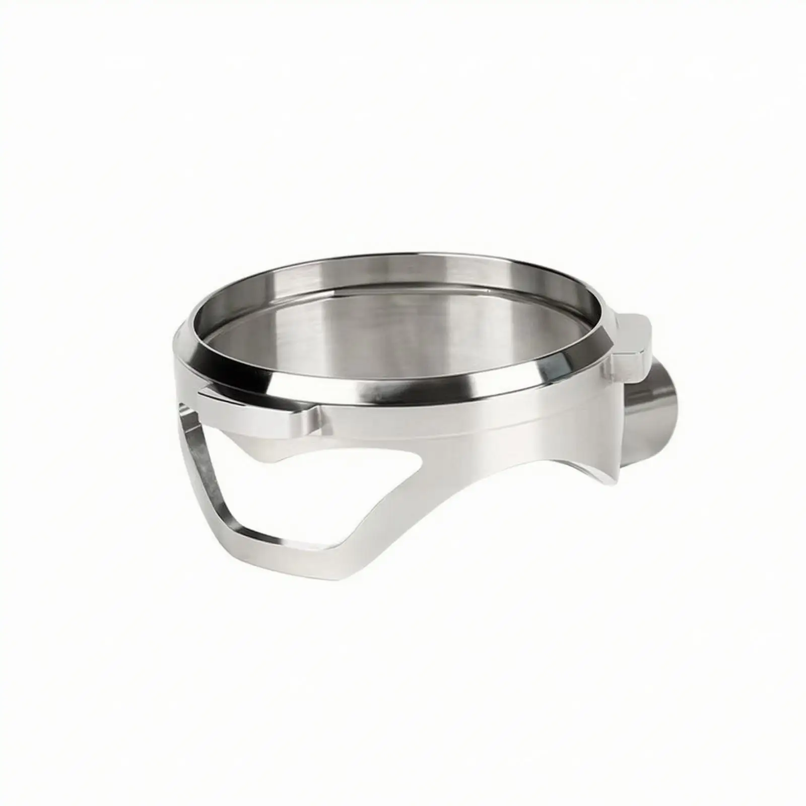 Stainless Steel Espresso Portafilter Head 58mm Naked Filter Holder for Home Barista Brewing Tool