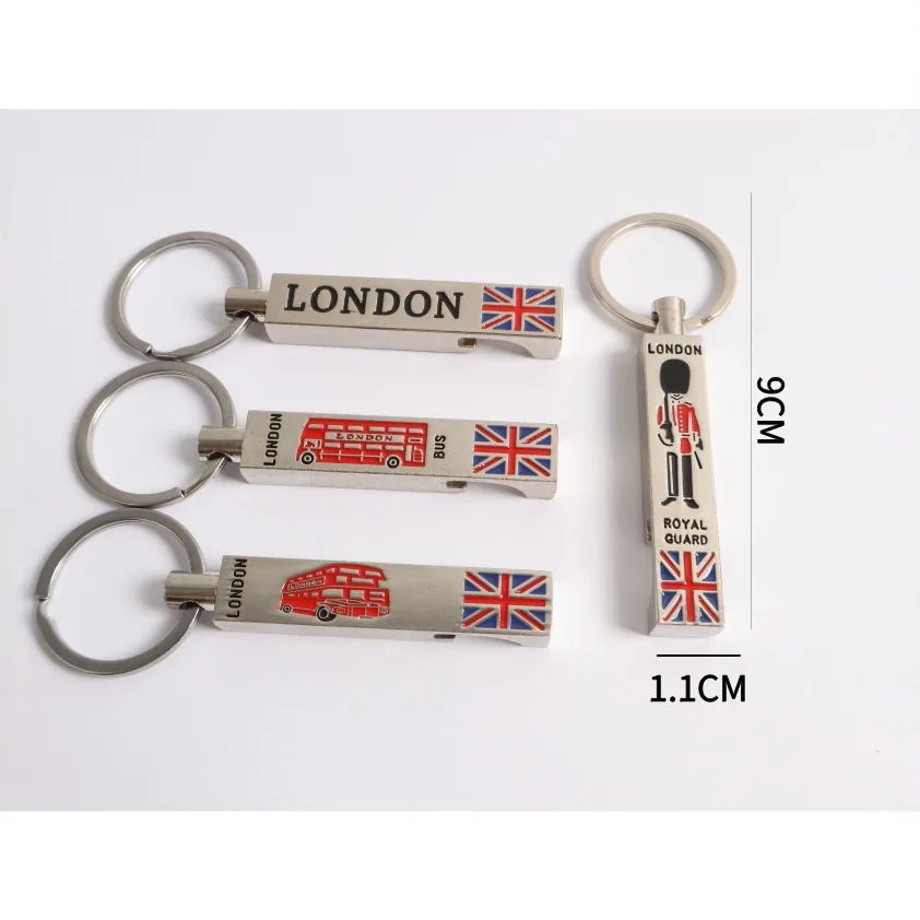 1 pcs London Knight Themed Metal Oil Drip Keychain Bottle Opener Creative Gift Unique Barware for Hosts And Gourmet Lovers