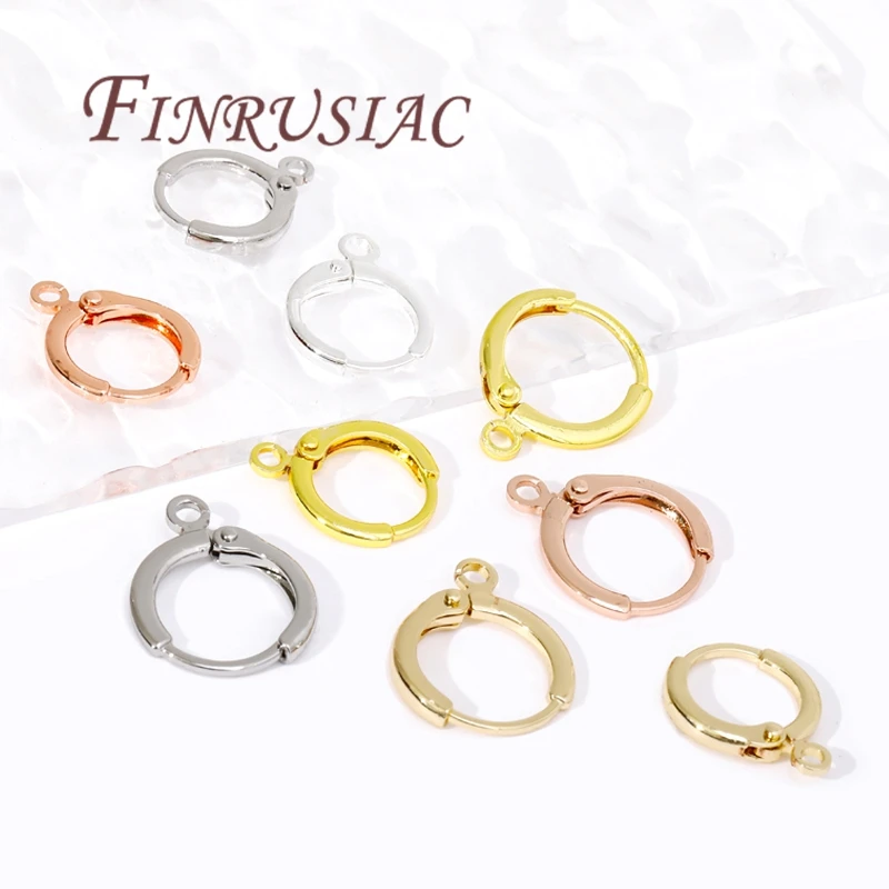 10pcs Hypoallergenic Earring Hooks,Gold Plated Earrings,Earwires,Fasteners Earring,DIY Jewelry Making Accessories image 4