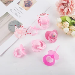 2Pcs Lovely Doll Pacifier Doll Play House Supply Dollhouse Dummy Nipple Kids Toy