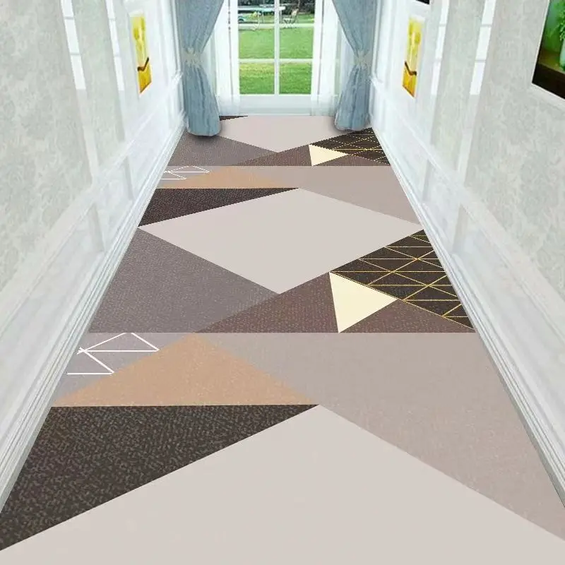 Modern Long Corridor Carpet Runner Home Decoration Hotel Hallway Rug Washable Stairway Floor Mats Carpet for Rooms Tapetes