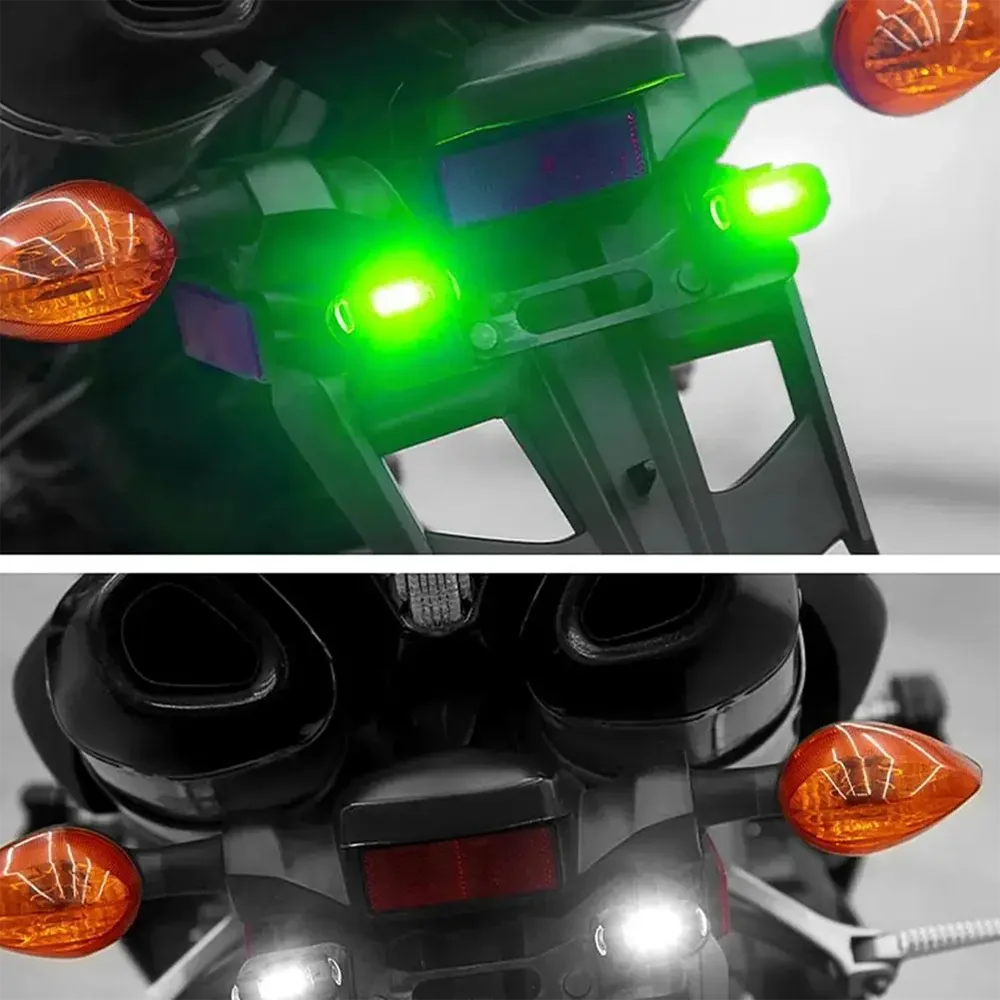 1-10PCS Motorcycle LED Aircraft Strobe Lights Drone Anti-collision Warning Lamp Flash Indicator With Wireless Remote Control