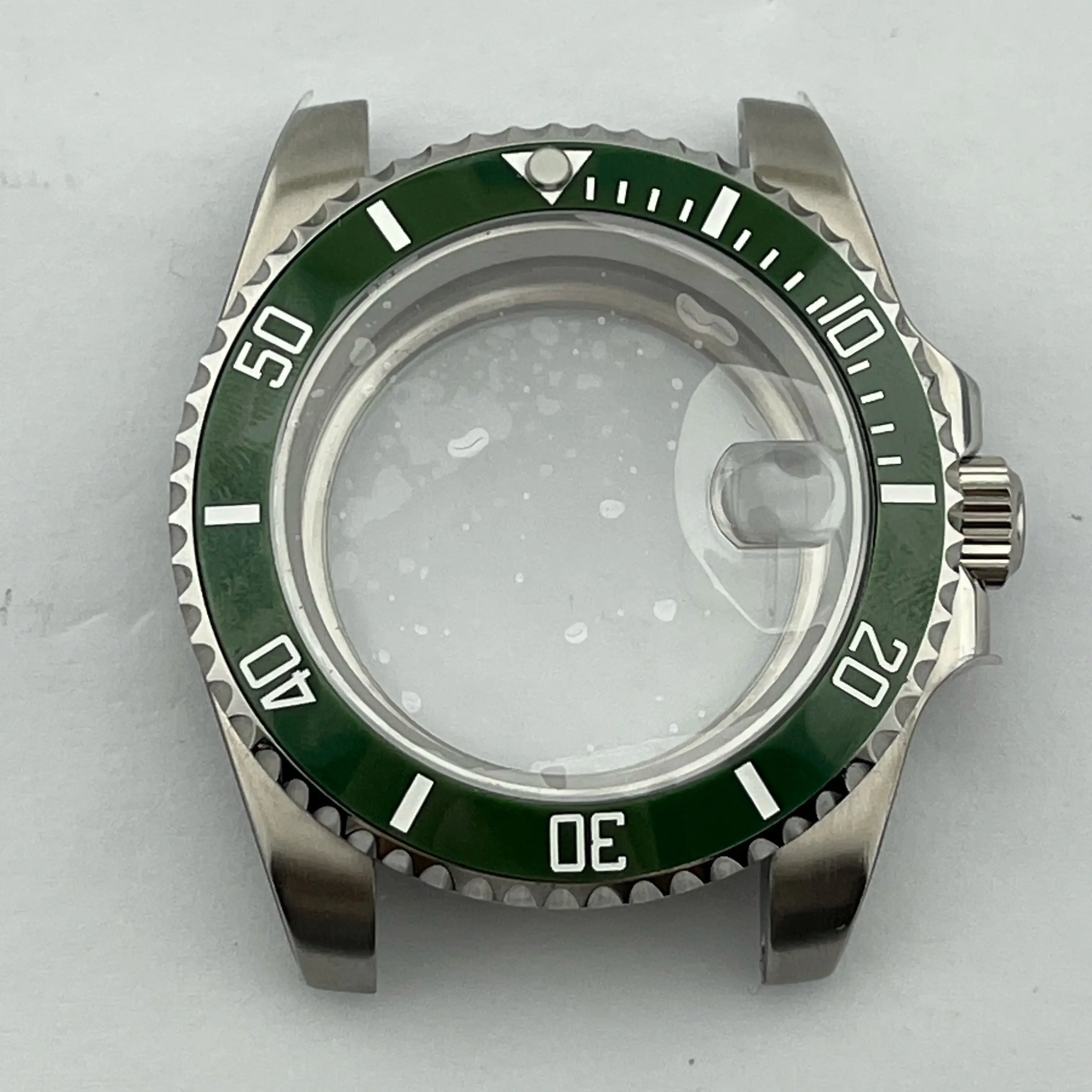 حافظة ساعة بتوقيت جرينتش 40 ملم، إطار سيراميك، مناسبة لحركات NH35، NH36، ETA2824، 2836، من الفولاذ المقاوم للصدأ.