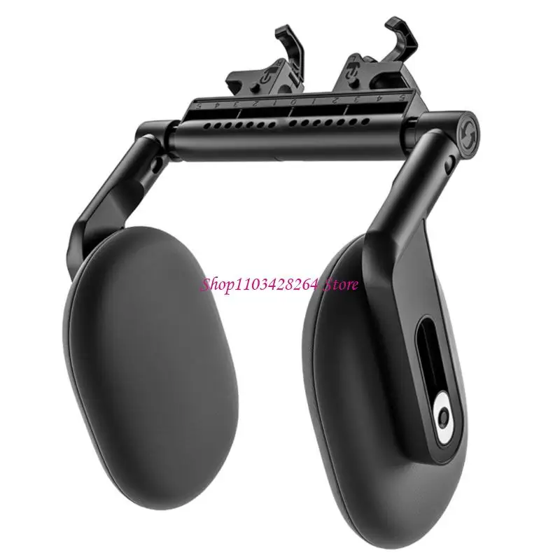 Flexible Turn Headrest With Memory Spume Center For Chauffeurs Commuters Infants