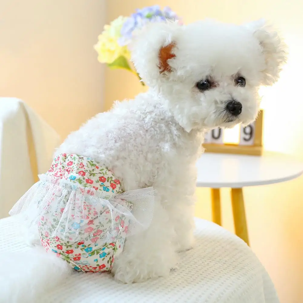 

Dog Diapers Female Pet Sanitary Pant Washable Fast Absorption Leak-Proof Breathable Dog Pet Underwear Diaper Sanitary Panties