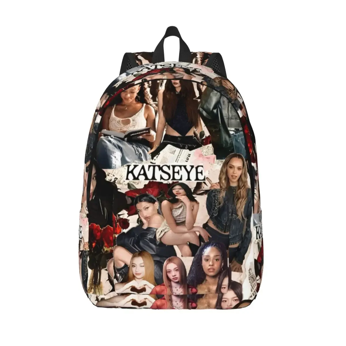 Custom Bag Katseye Backpack For Men Women Teenage Student Work Daypack Laptop Computer Canvas Bags Outdoor