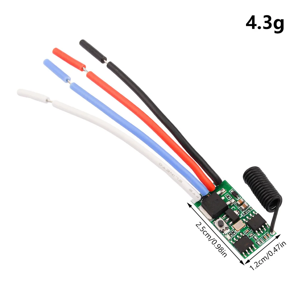 DC3.7V-24V 5A Wireless Remote Control DC Motor Speed Controller LED Light PWM Speed Regulation Dimming Module