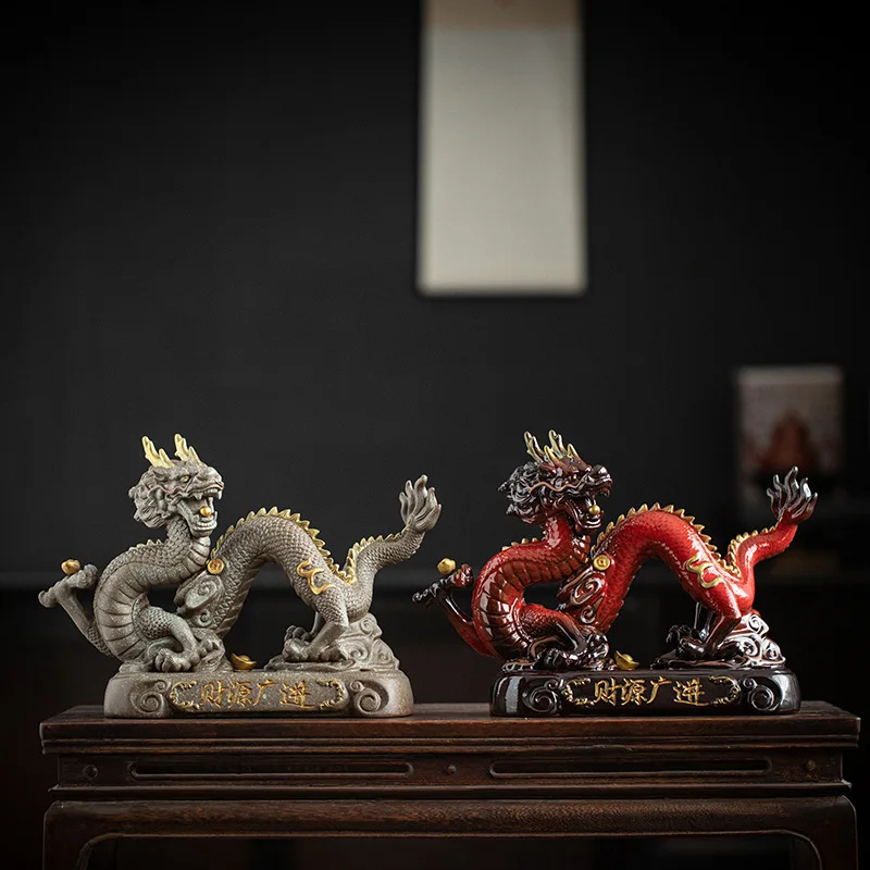 

Chinese traditional ceramic dragon ornaments enlistingwealth living room porchdecorations dragon year mascot gifts Free shipping