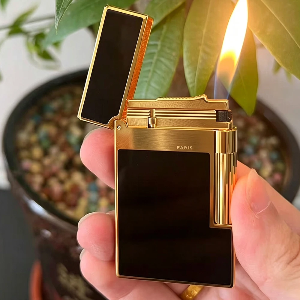 Luxury branded lighter,Surface Lacquer,Brass body,Cigarette accessories,Loud sound,Includes consumables,Best gift for man