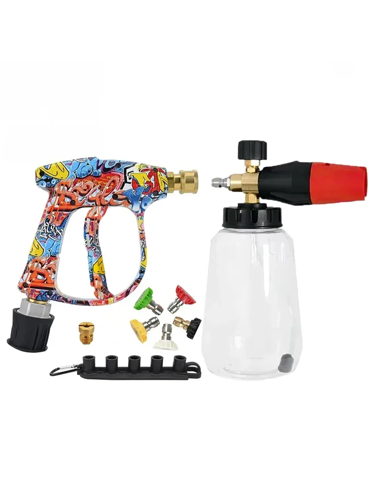 Karcher K2/Parkside/Lavor/Nifisk/Bosch Sneeuwschuimkanonset - Hogedrukreinigerpistool met 1/4" snelkoppeling voor autowassen - afbeelding 2