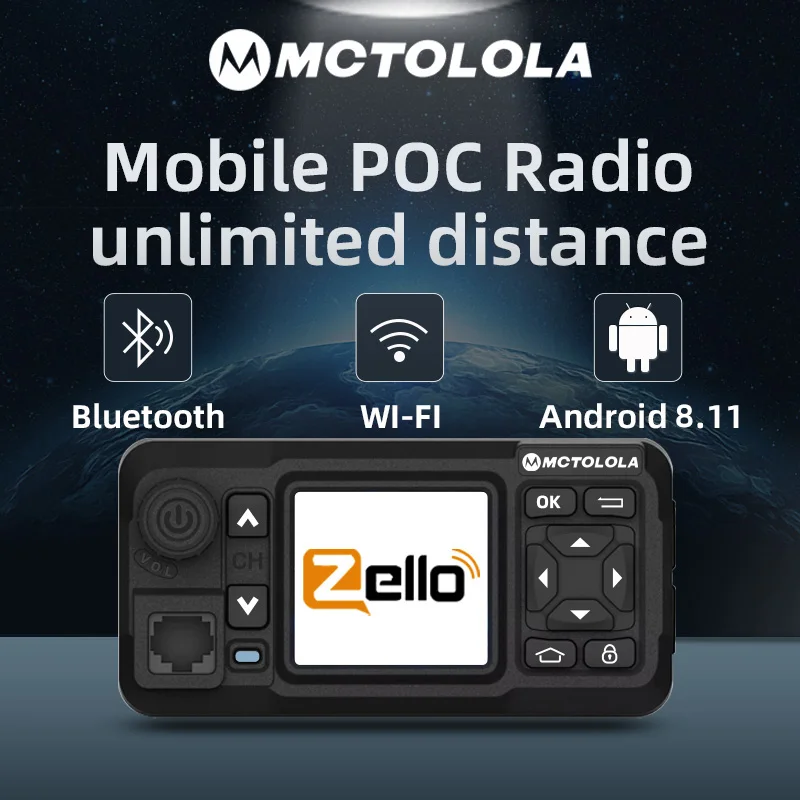 MOTOLOLA 4G أندرويد شبكة متنقلة راديو السيارة التغطية العالمية 5000 كجم دعوة العالمية Zello PoC راديو السيارة واي فاي بلوتوث لتحديد المواقع