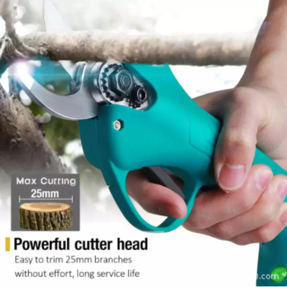 Imagem -02 - sem Escova sem Fio Elétrica Tesoura Pruner Eficiente Jardim Scissor Bonsai Poda Árvore Ramos Cortador Makita Bateria 21v