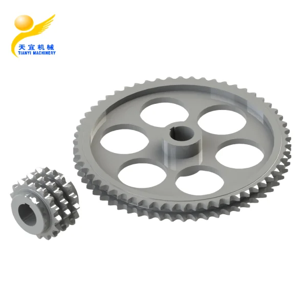 New Carbon Steel Scraper Chain Conveyor Accessory Drive Sprocket Head Wheel and Shaft for Material Handling Equipment