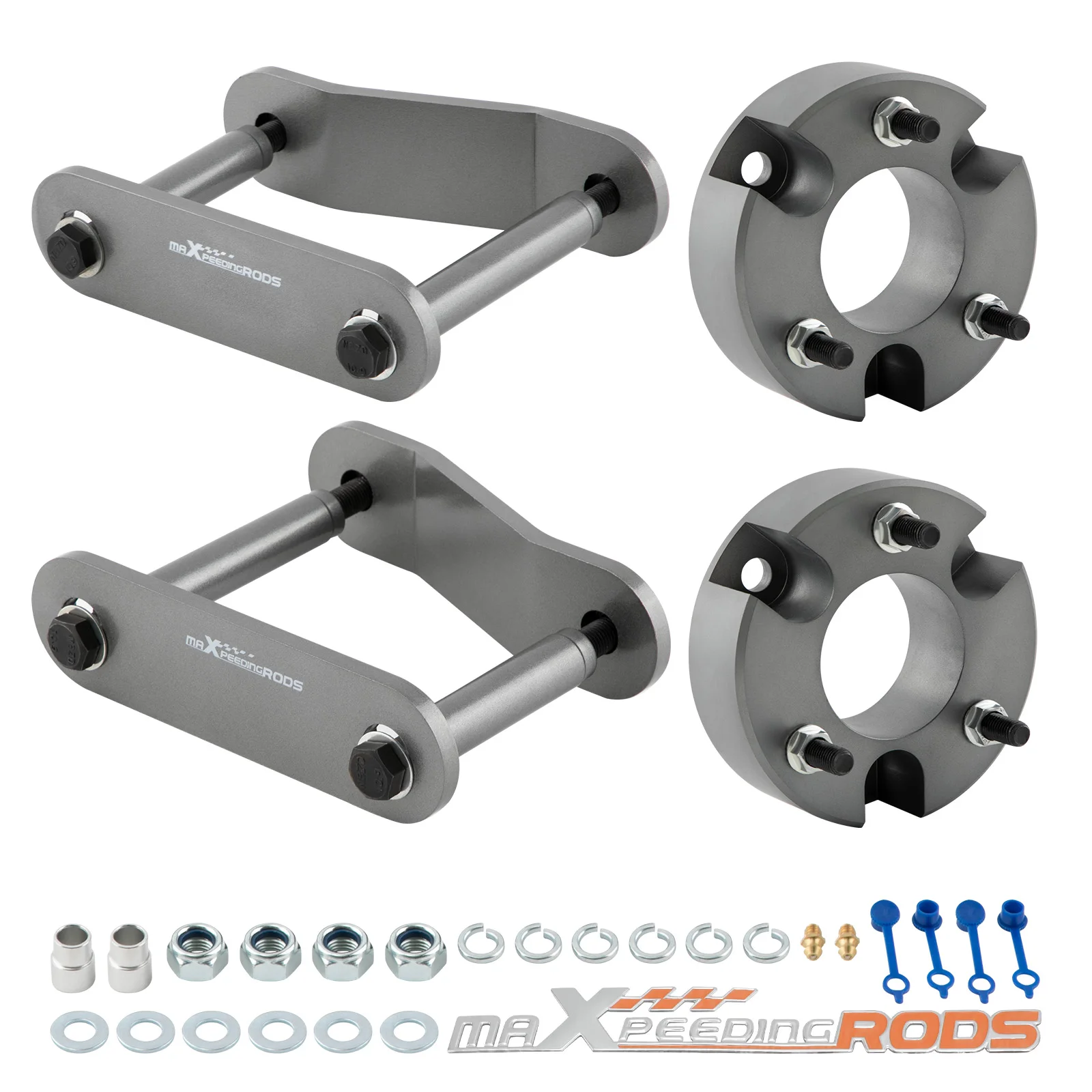 

3" Front 2" Rear Lift Kit Strut Spacers & Shackles For Nissan Xterra 2005-2015
