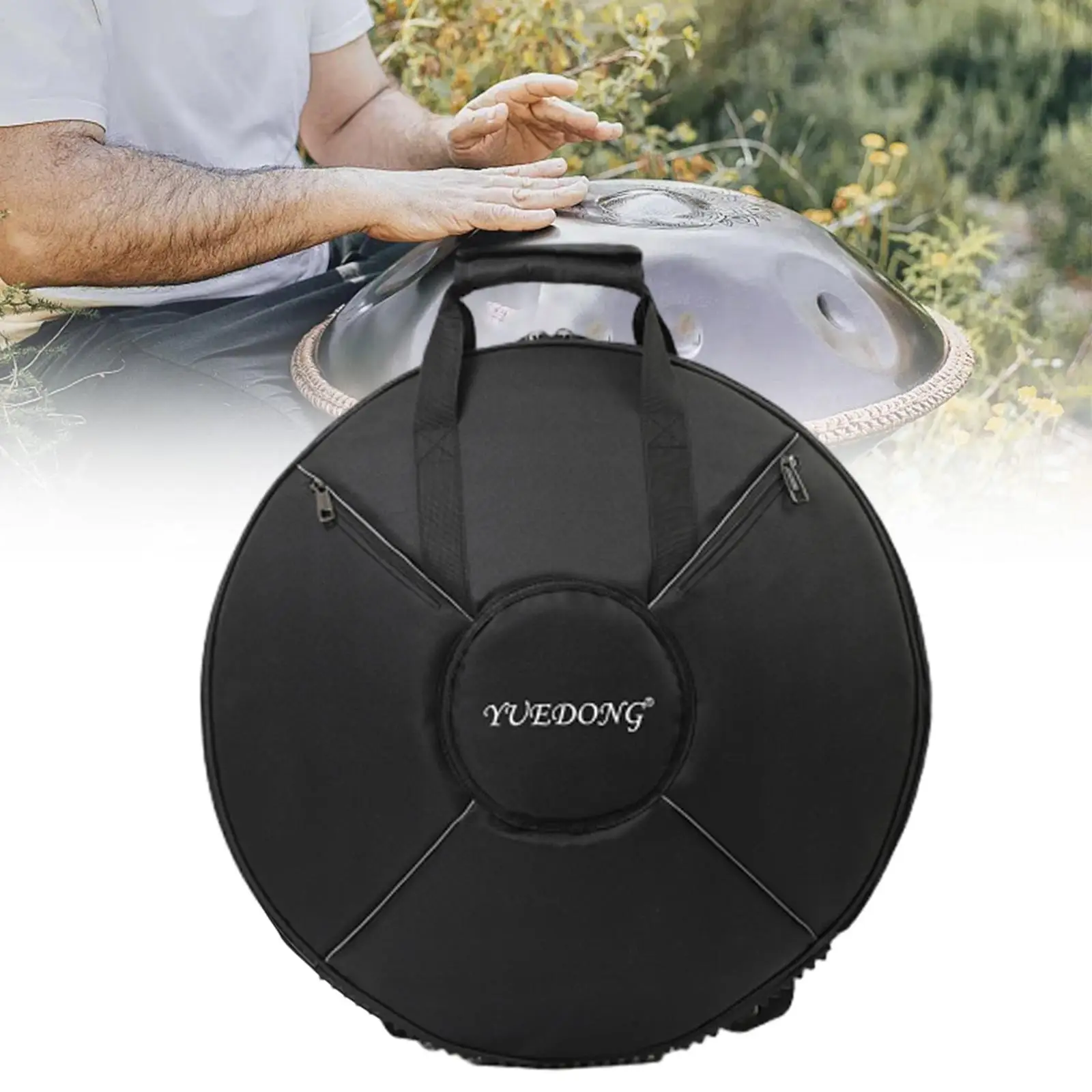 Handpan Drum Bag Handpan Protective Case Portable Protection Diameter 60cm Shock