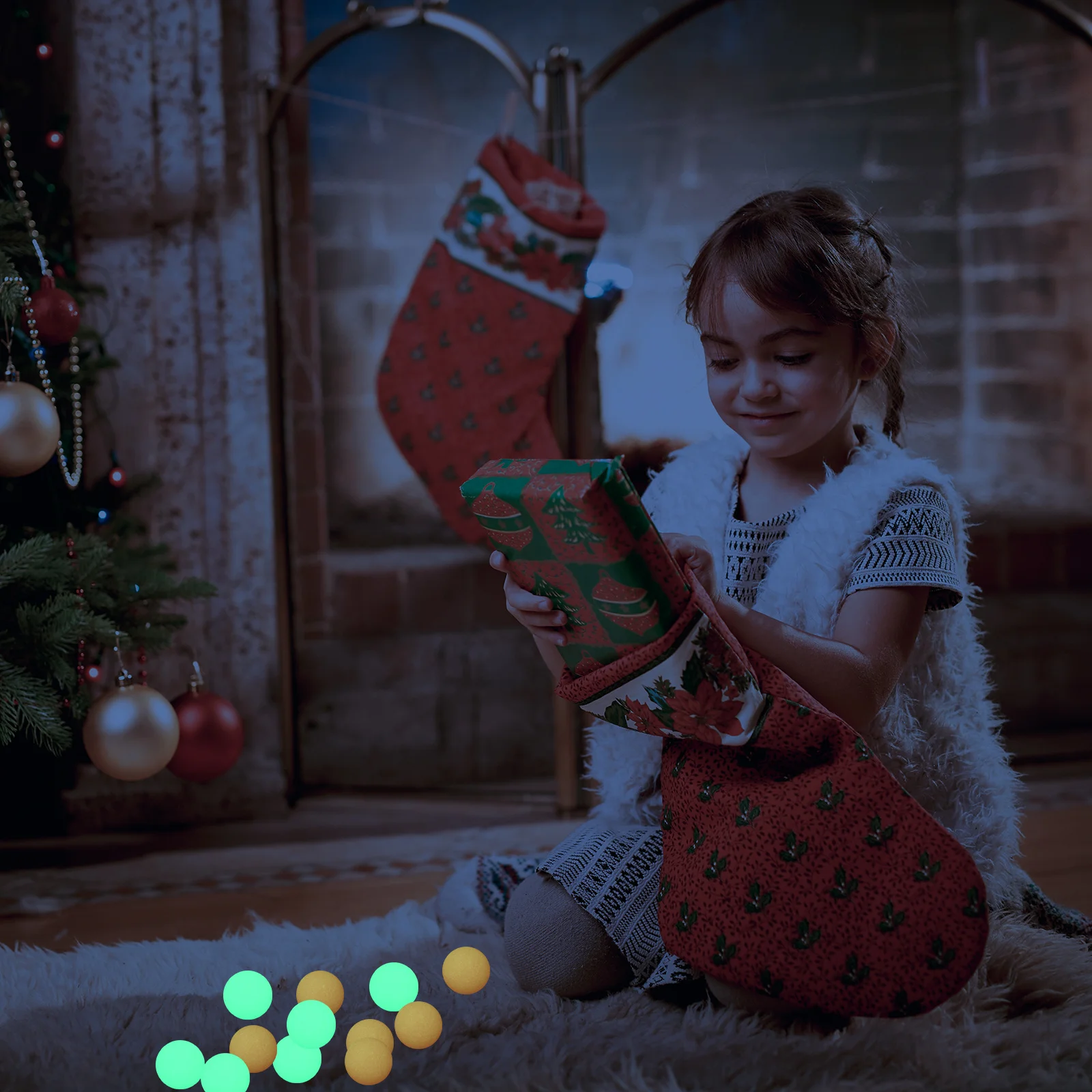 لعبة NAMOARLY المرنة المتوهجة مقاس 32 مم هدية عيد الهالوين للأطفال #3