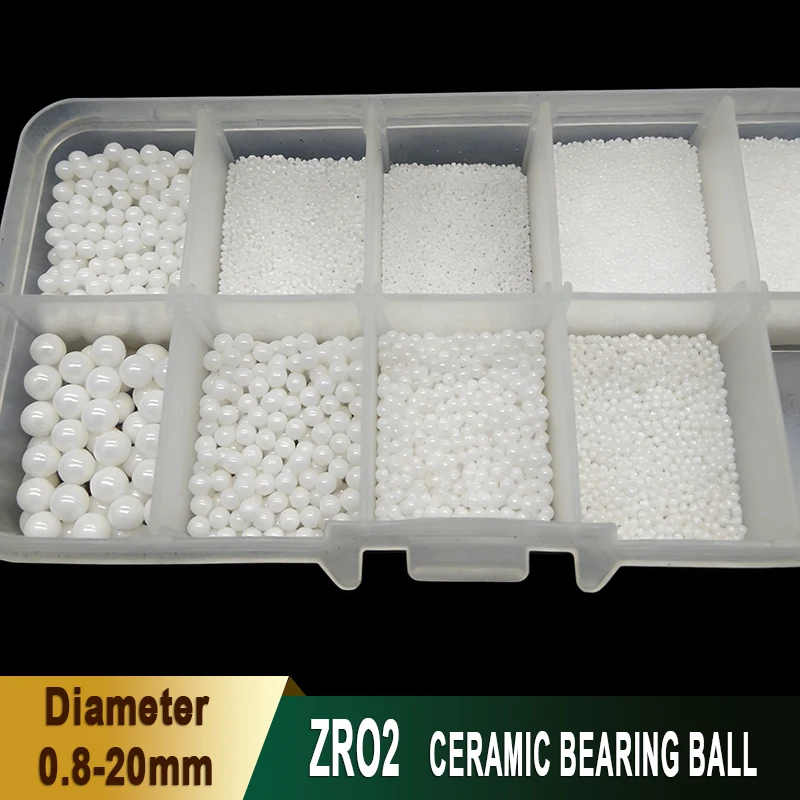 ZrO2 Ceramic Bearing Ball 0.8/1/1.2/1.5/1.588//2.381/2.5/2.778/3/3.175/3.5/3.969/4/4.5/4.763/5/5.159/5.5/5.556/5.953/6/6.35-20mm