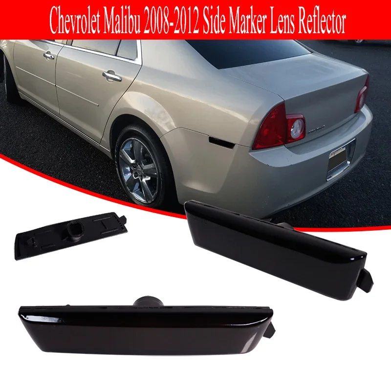 Car Rear Bumper Side Marker Light / Fender Flare Light Housings For 2008 2009 2010 2011 2012 Chevrolet Malibu, No Bulb / Socket