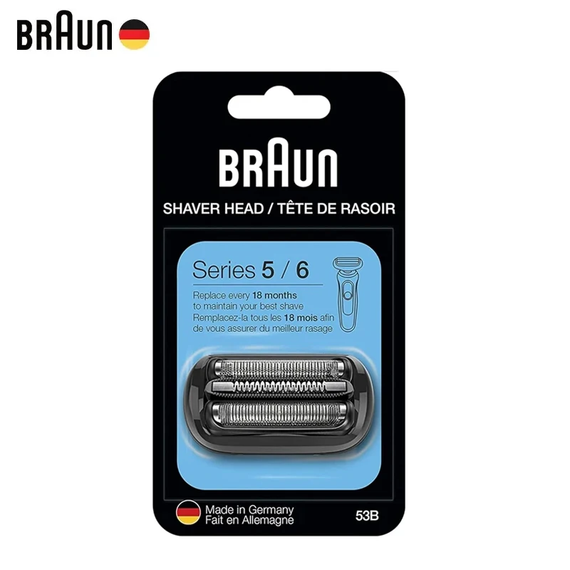 Braun 53B Shaver Head Series 5 Electric Razor Replacement Blade for Series 5 6 5018s 5020s 5049cs 5050cs 6020s 6072cc 6090cc