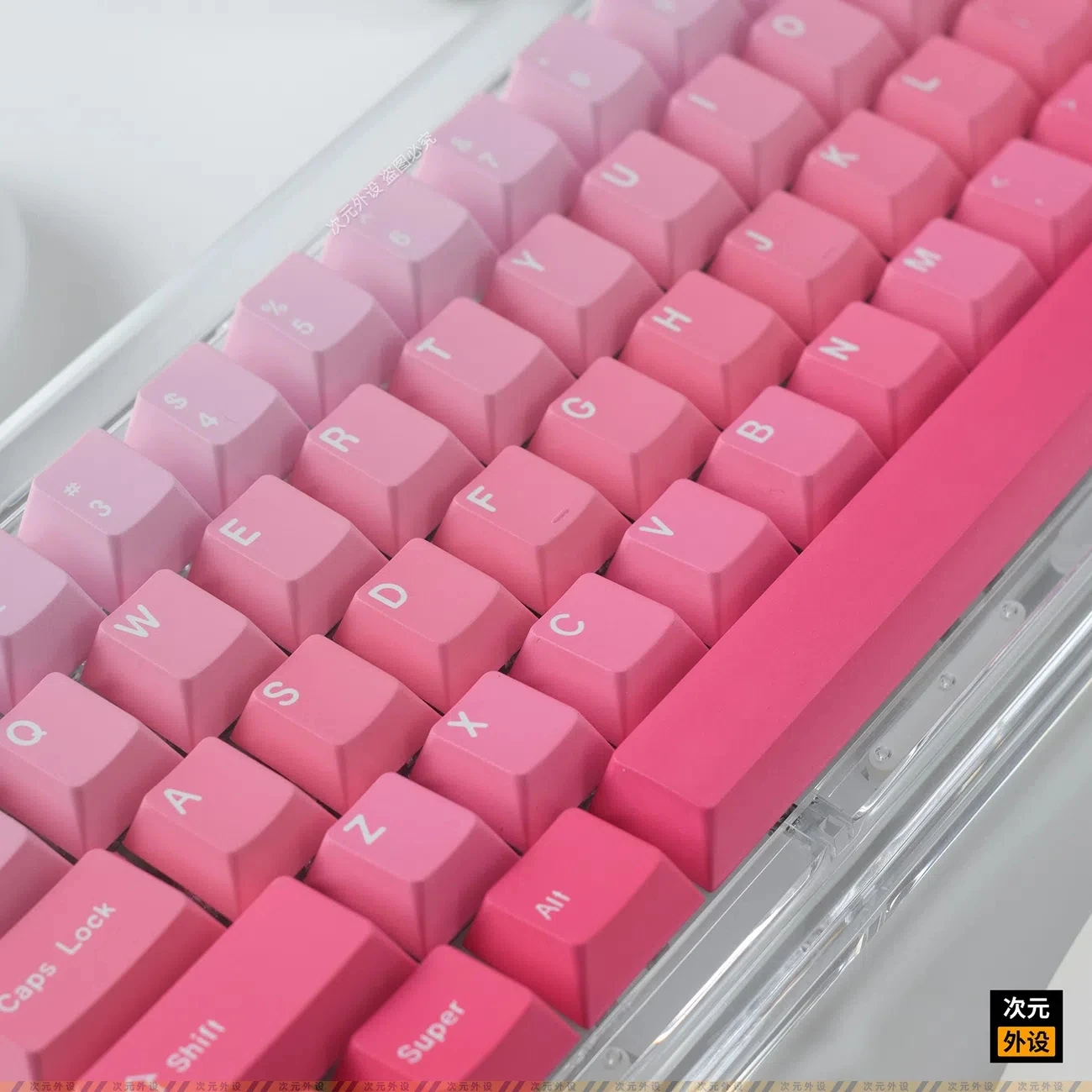 

Pink Keycaps 138 Keys Chreey PBT Peach Powder Gradient Keycap for MX Switches Mechanical Keyboard Backlit Gaming Custom Key Cap