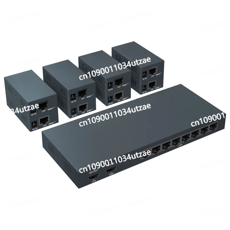 HDMI One Minute Eight Extender 200m 1080p High Definition Local Ring Out One in Eight Out Distribution Extender