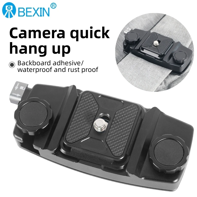 BEXIN Backpack Camera Clip Mount Strap Clamp Kit Universal Quick Release Plate For Arca Swiss F38 DSLR Sony Nikon Camera