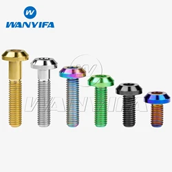 Wanyifa Titanium Ti Bolt M8x15 20 25 30 35 40mm Allen Key Head Screw for Bicycle Motorcycle Brake