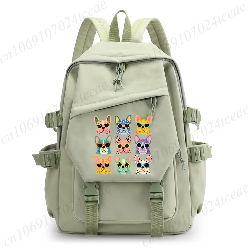 Cute Puppy Dog Printed Backpack for Teen Girls Schoolbag Casual Daypack Women Travel Bagpack Back To School Laptop Rucksack