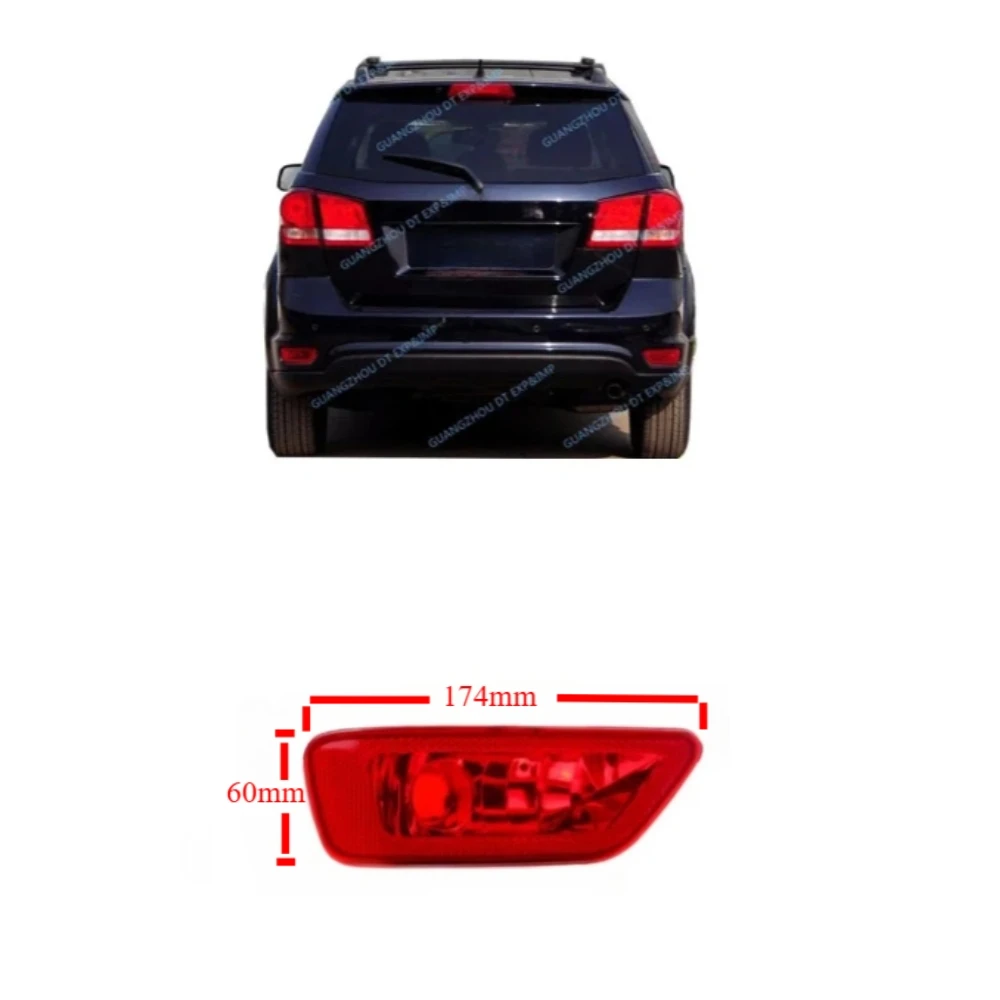 Luz Traseira Esquerda ou Direita ou Par para Para-choque Traseiro Jeep Compass Grand Cherokee 57010717ac Luzes para Dodge Journey 11-16 Carcaça do Refletor