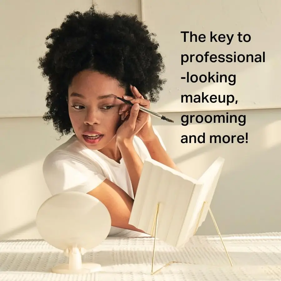 스탠드 없이 사용 가능한 비반전 거울 교체 키트, 진정한 이미지, 탁월한 정밀도, 교정 불필요, 메이크업용 슬림 디자인