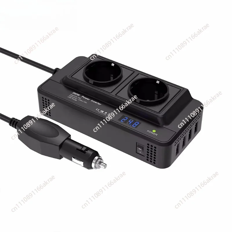 for 200W multi-function car inverter 12v to 220v inverter power converter universal socket