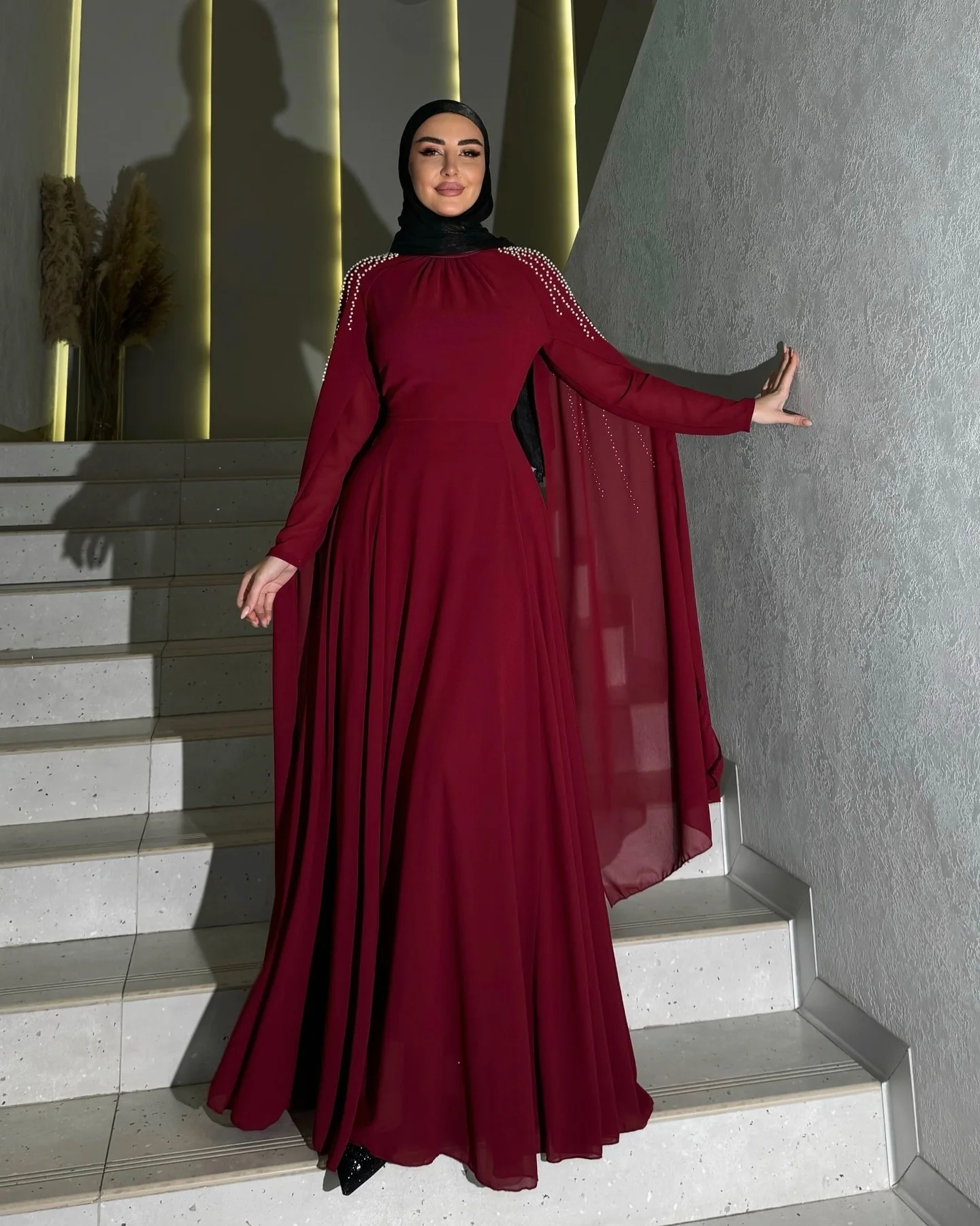 

Muslim Luxurious Women's Evening Dresses 2025 Customized Evening Dress Ladies Long Party Dresses Woman for Weddings Robe Soiree