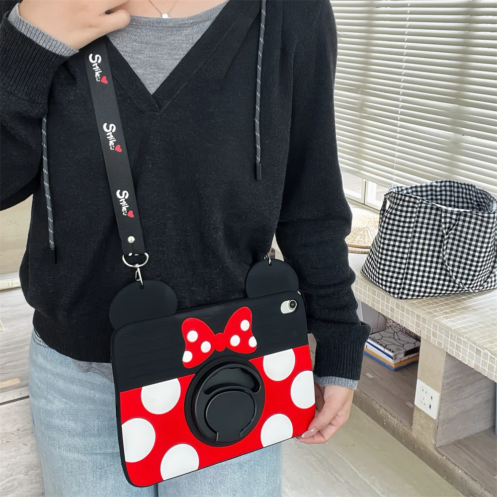 لباد الهواء 1 2 3 4 5 6 10.9 برو 11 10 9 8 7th A16 حافظة أطفال لطيف ثلاثية الأبعاد الكرتون ميني سيليكون اللوحي واقية #3