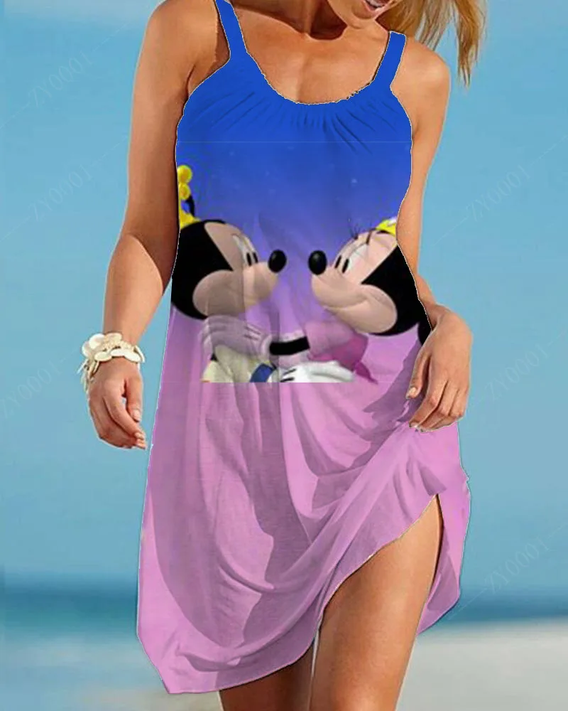 

Evening Gown Disney Clothes for Summer Dresses Women 2022 Casual Sexy Dresses Woman Beach Dress Women Elegant Luxury TOP Mickey