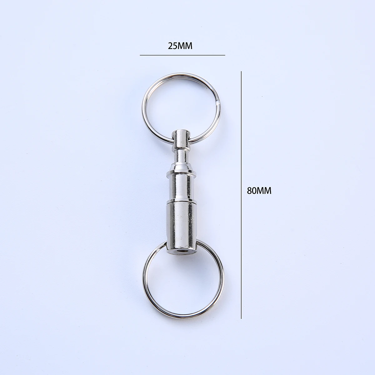 1/5/10/50pcs Detachable Key Chains Pull Apart Quick Release Keyrings Removable Double Split Rings Accessories