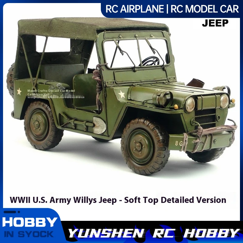 

World War Ii American Willis Jeep Off-Road Vehicle Model Decoration Home Bar Coffee Shop Decoration Crafts