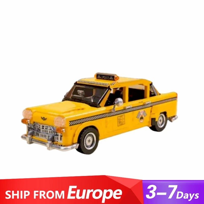 

1800PCS Technical MOC New York Taxi Retro Sport Car Model Building Blocks Brick Puzzle Vehicle Toys for Children Birthday Gifts