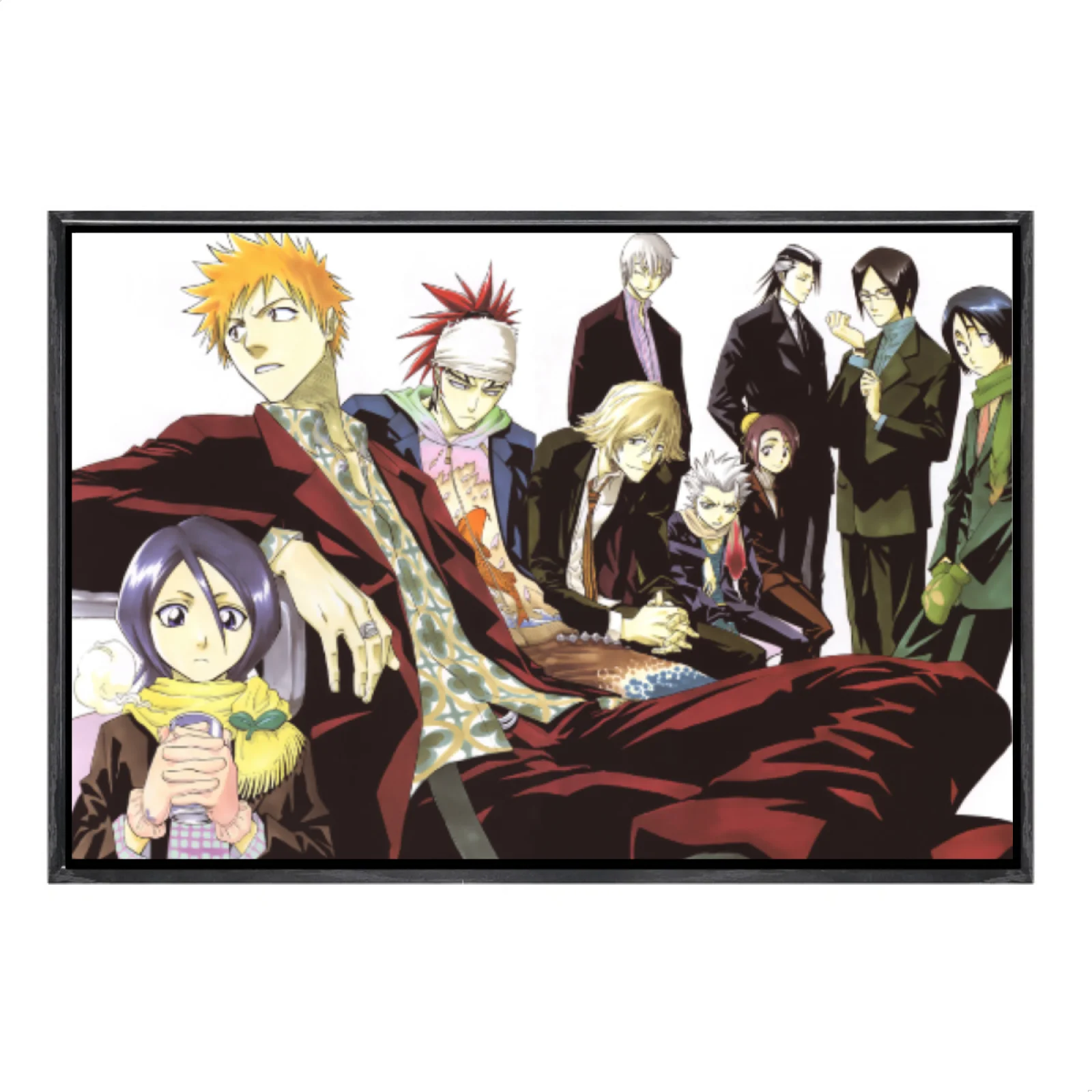 

Japanese Manga Multi-Size Canvas Poster Double Framed Wall Art, Bleach Home Decor for Living Room Bedroom