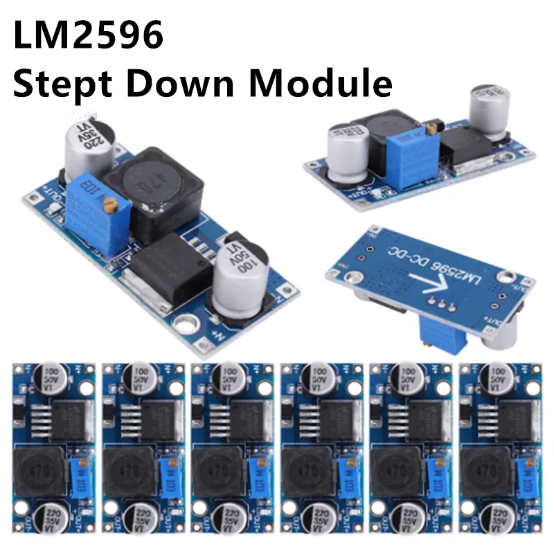 10PCS LM2596 DC-DC Step-down Power Supply Module 3A Adjustable Step-down Module LM2596 Voltage Regulator Buck Converter