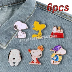 Snoopy Anime Emaille Spelden Cartoon Schattige Reversspeld Shirt Tas Rugzak Hoed Broche Badge Decoratie Voor Mannen Vrouwen Accessoires Sieraden