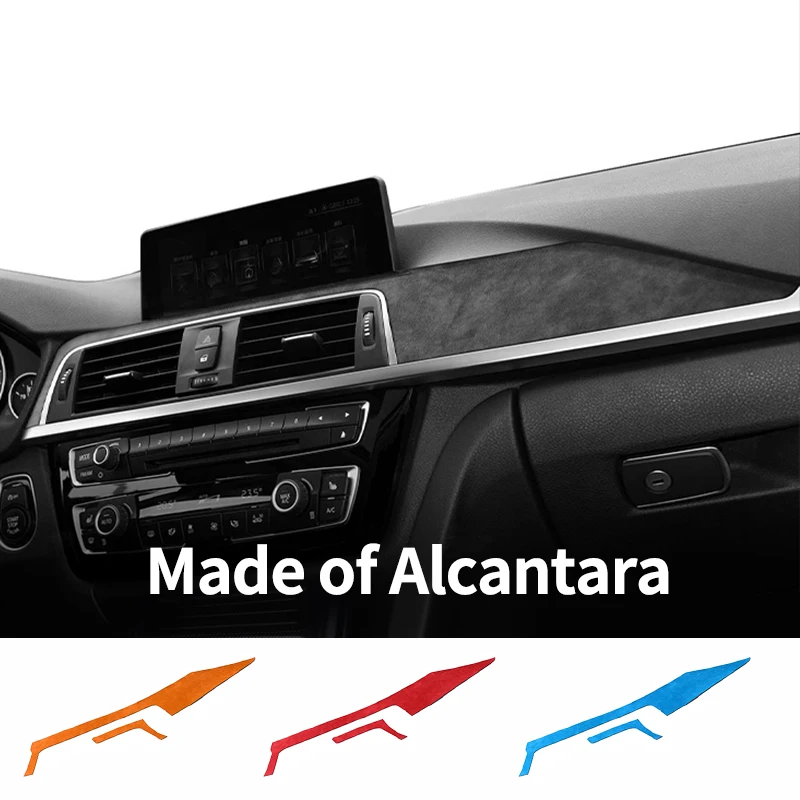 

For BMW F30 F32 F34 Center Console Dashboard Instrument Panel Trim Sticker Car Interior Tuning Accessories Made of Alcantara