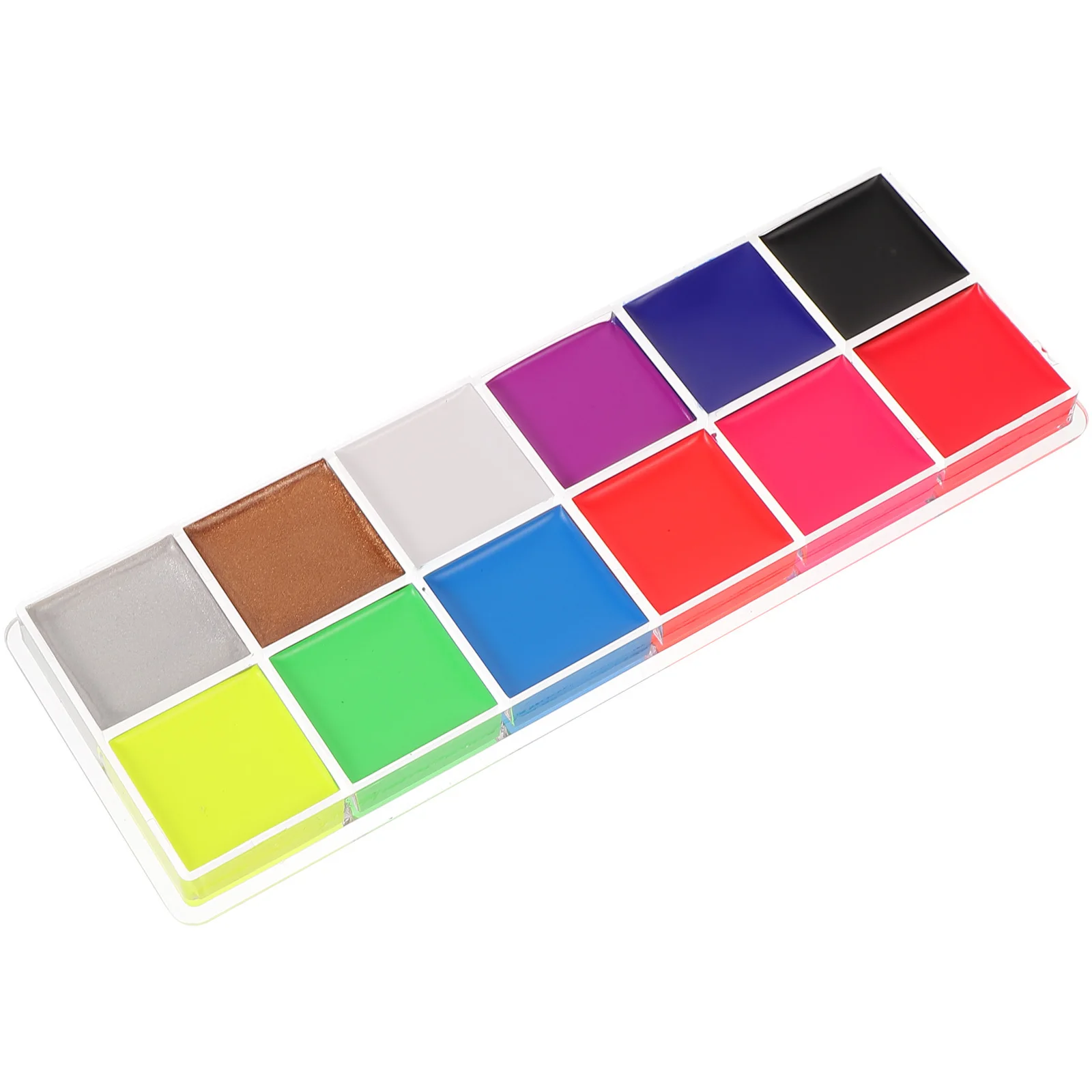 

1pcs 1 Box Fluorescent Oil- Paint Pigment For Body Art Festival Party Sports Cosplay Halloween Makeup Waterproof