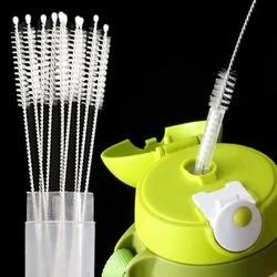 Brosse à Paille en Acier Inoxydable pour Bébé et Enfant, Nettoyeur de Cheveux Doux, Tube en Verre d'Aspiration, Brosses de Livres, BiSantos, Manche Long, Réutilisable